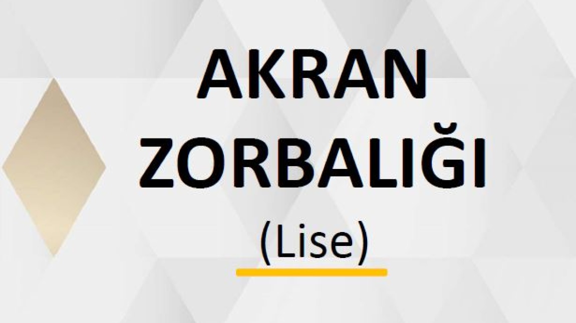 Akran Zorbalığı